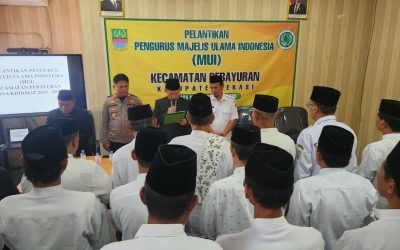 MUI Kabupaten Bekasi Kukuhkan Pengurus Kecamatan Pebayuran, Prof. Mahmud Tekankan Sinergi dan Solusi Digital